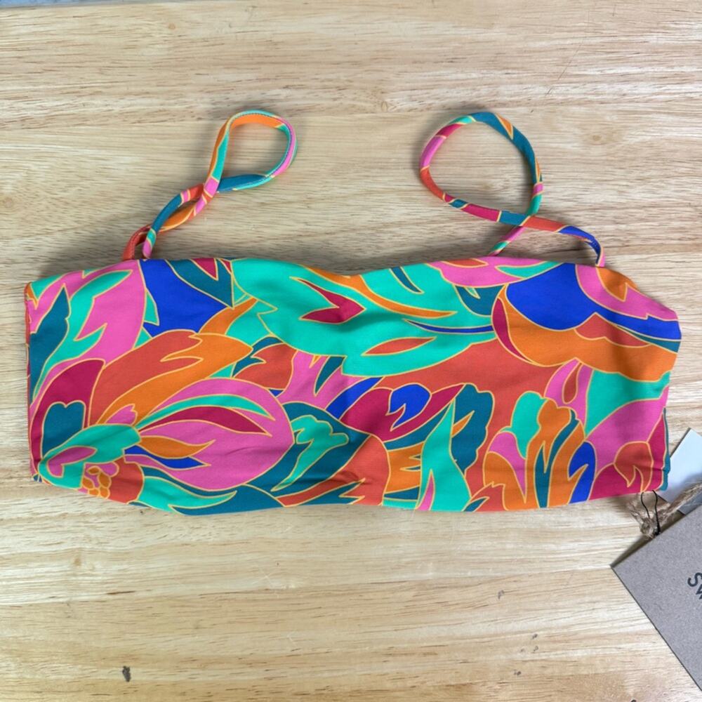 Stone Fox Swim Stained Glass Bliss Bikini Top Size XS